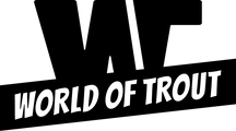 Das WORLD OF TROUT Logo in schwarz