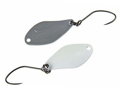 NORIES WEEPER 0,6g Spoon in Weiss-Glow und Grau | NO-12292 WORLD OF TROUT