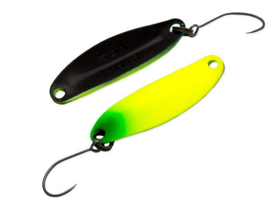 NORIES MASUKUROUTO 3,7g Spoon in Lime Chartreuse und Schwarz | NO-6254 WORLD OF TROUT