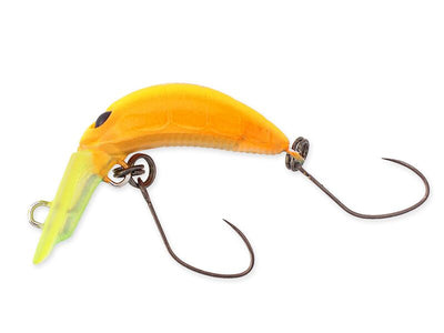 NORIES RICE 22 Wobbler in Orange-Gelb von der Seite | NO-12403 WORLD OF TROUT