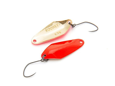 NORIES ROONEY 1,5g Spoon in Fluo-Rot und Gold | NO-10149 WORLD OF TROUT