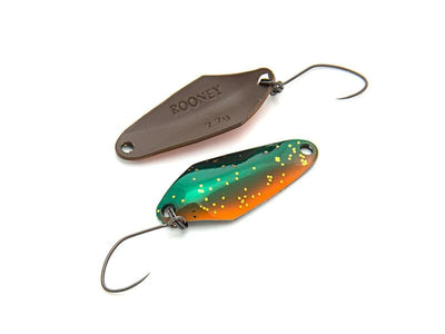 NORIES ROONEY 1,5g Spoon in Grün-Orange Glitter und Braun | NO-11184 WORLD OF TROUT