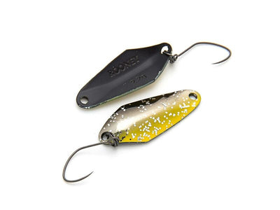 NORIES ROONEY 1,5g Spoon in Schwarz-Silber-Gelb Glitter und Schwarz | NO-11185 WORLD OF TROUT