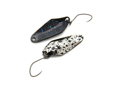 NORIES ROONEY 1,5g Spoon in Silber Schwarz und Schwarz Glitter | NO-11186 WORLD OF TROUT