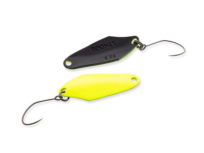 NORIES ROONEY 1,8g Spoon in Chartreuse-Gelb und Schwarz | NO-16855 WORLD OF TROUT