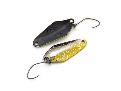 NORIES ROONEY 2,2g Spoon in Schwarz-Silber-Gelb Glitter und Schwarz | NO-10657 WORLD OF TROUT