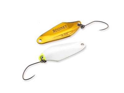  NORIES ROONEY 2,2g Spoon in Weiß-Gelb und Gold | NO-16864 WORLD OF TROUT