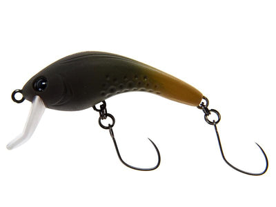 NORIES RUSH BELL 40 Wobbler in Dunkelbraun-Hellbraun von der Seite | NO-14322 WORLD OF TROUT