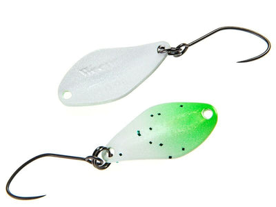 NORIES WEEPER 0,9g Spoon in Chartreuse Glitter und Perl | NO-11371 WORLD OF TROUT